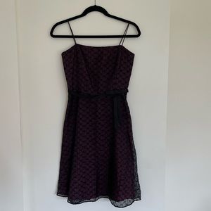 Vintage black pink mini dress